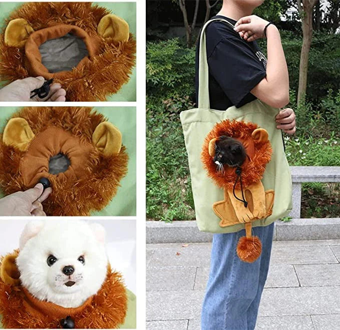 Lion Shoulder Carrying Pet Bag